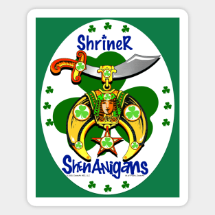 Shriner Shenanigans on White Oval Magnet